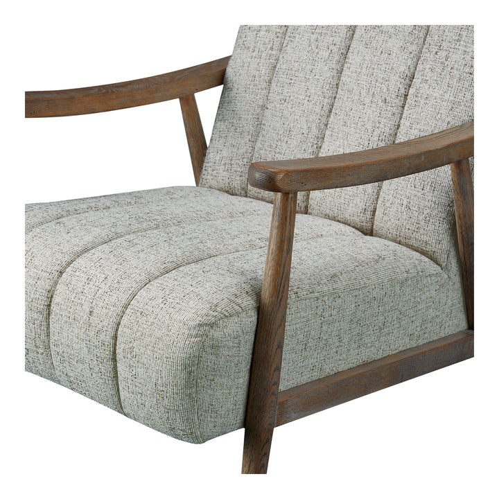 Retro-Warm Channel-Detailed Accent Chair