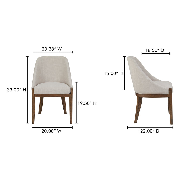 Timeless Oak Dining Chair - Rustic Elegance Meets Modern Comfort