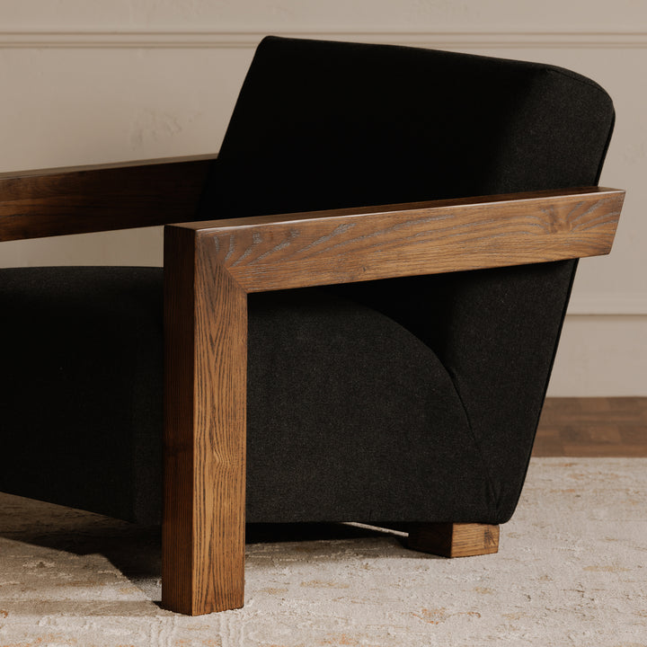 Vintage Oak Retro Relaxer Chair