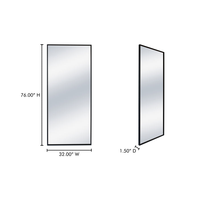 Modern Minimalist Iron Frame Wall Mirror