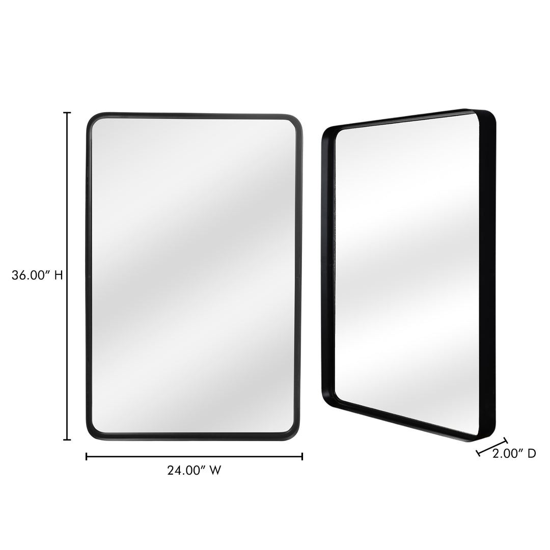 Sophisticated Seamless Mirror with Iron Frame