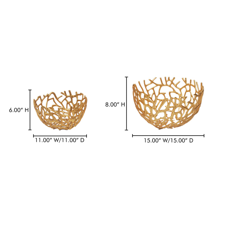 Elegant Dual-Purpose Aluminum Bowls