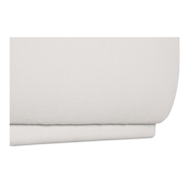 Elevate Living: Curvaceous Performance-Fabric Ottoman