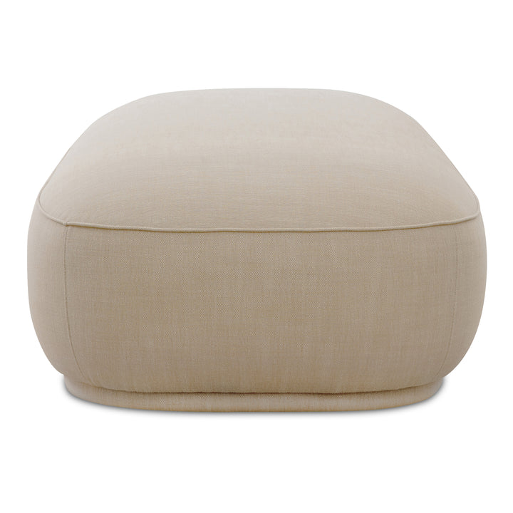 Elevate Living: Curvaceous Performance-Fabric Ottoman