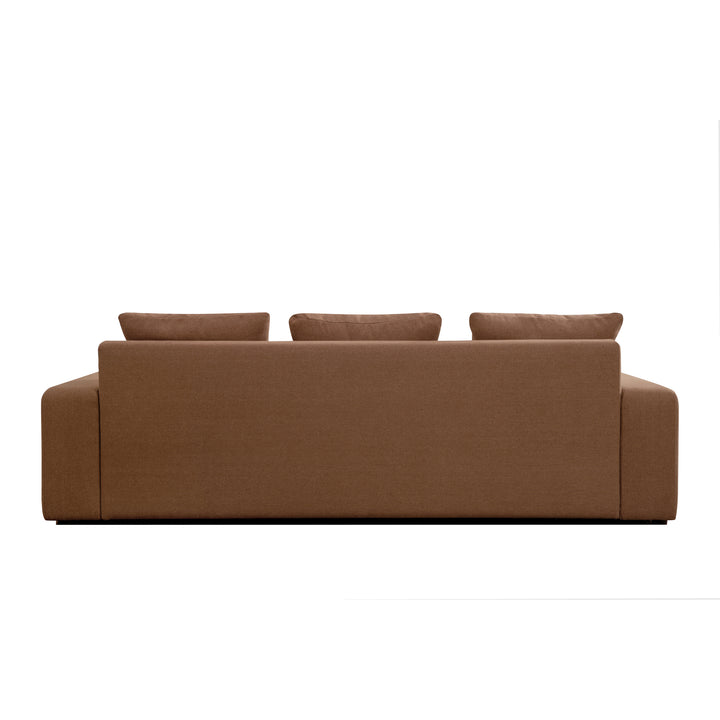 Comfy Kingdom Oversized Polyester Sofa with Feather-Blend Cushion