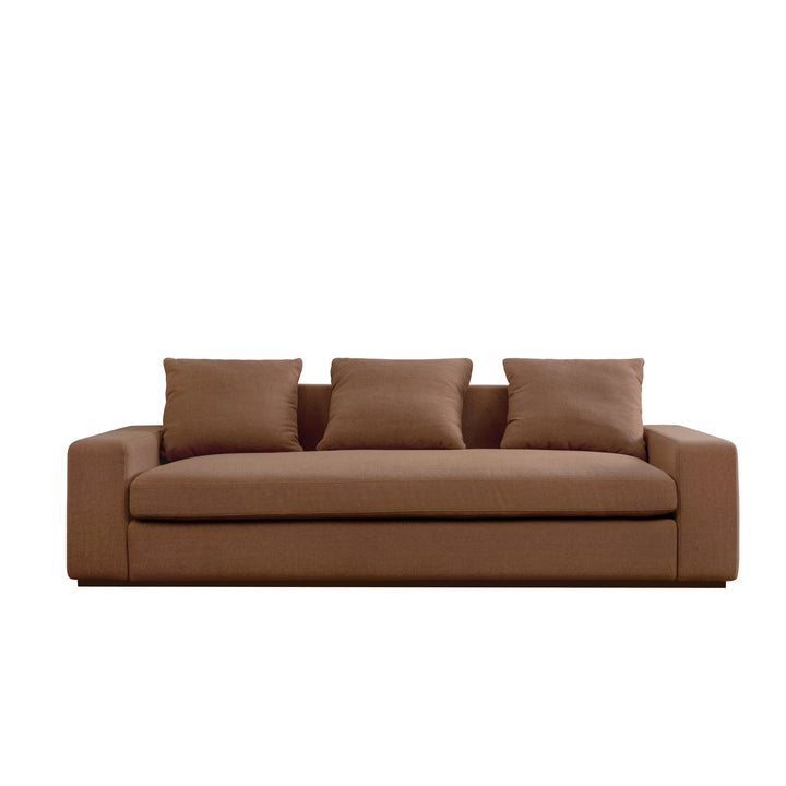 Comfy Kingdom Oversized Polyester Sofa with Feather-Blend Cushion