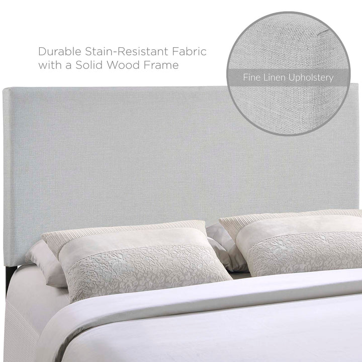 Reign Gray Upholstered Headboard - Queen