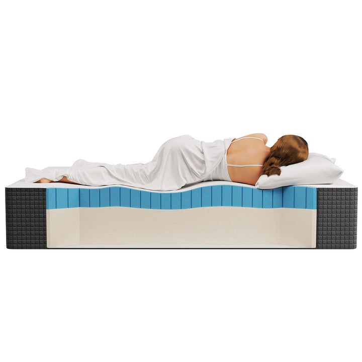 Aveline 14" Memory Foam Queen Mattress by Mocha