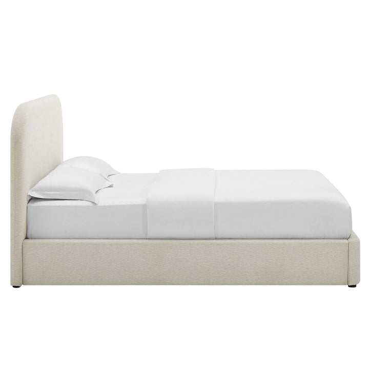 Kiln Upholstered Fabric Curved Full Platform Bed