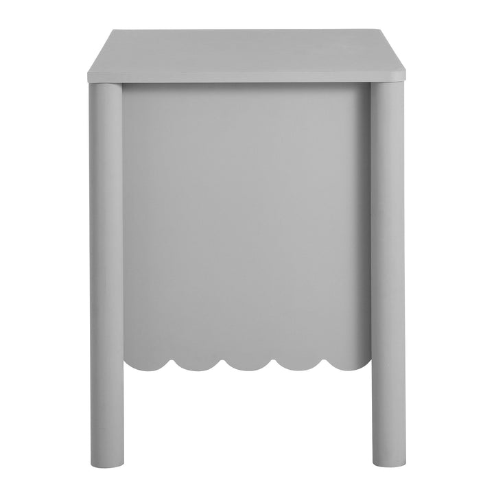 Elara Scalloped 2-Drawer Nightstand