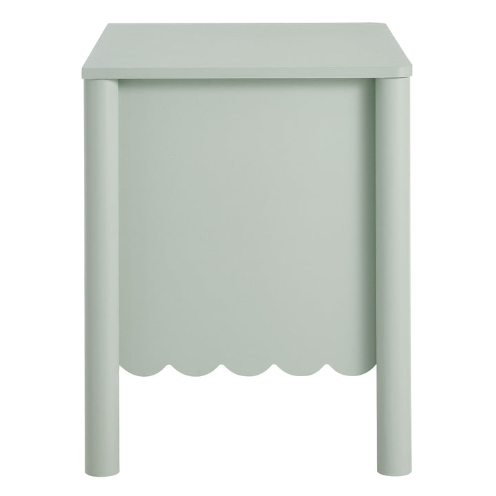 Elara Scalloped 2-Drawer Nightstand