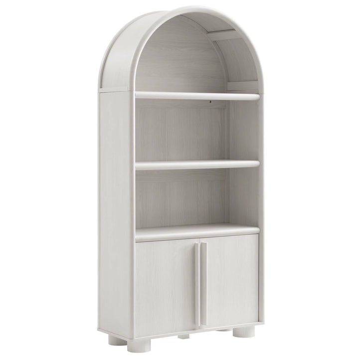 White Arched Chic Bookcase