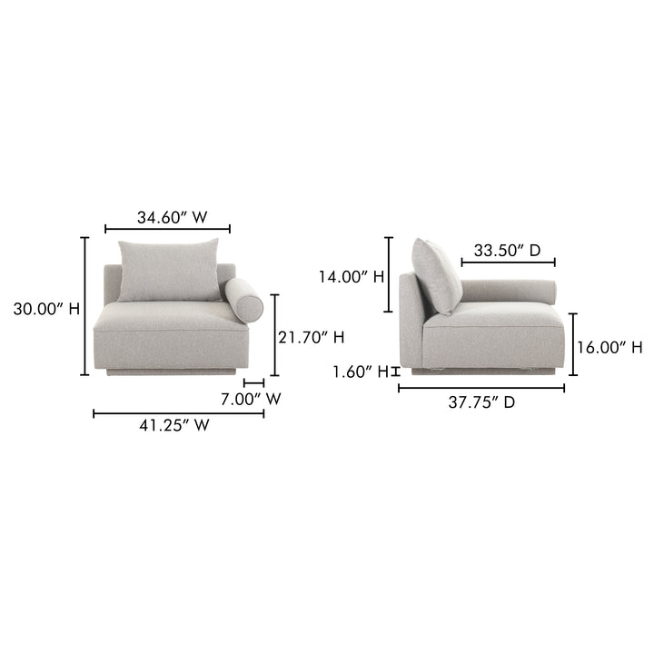 Modern Transitional Textured Armchair