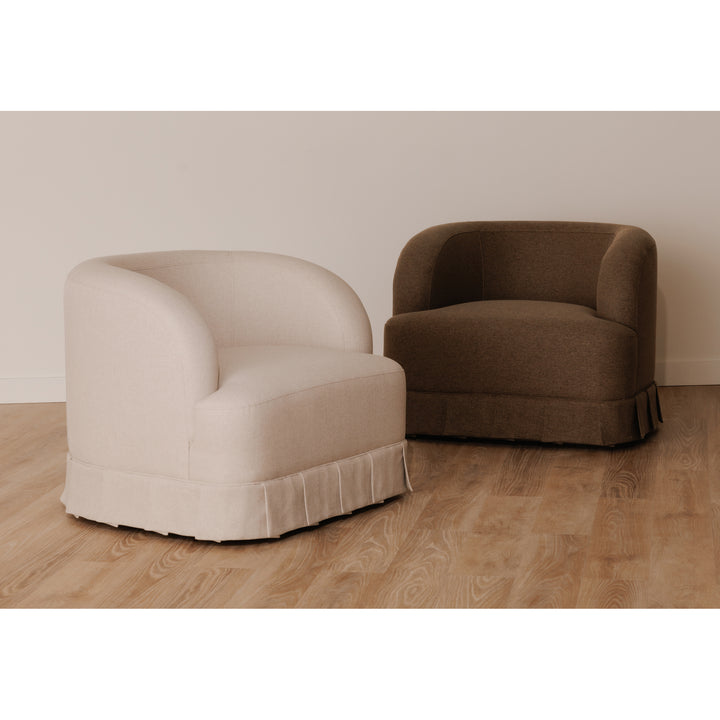 Charming Box Pleat Swivel Seating