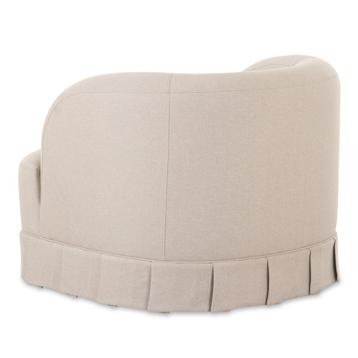 Charming Box Pleat Swivel Seating