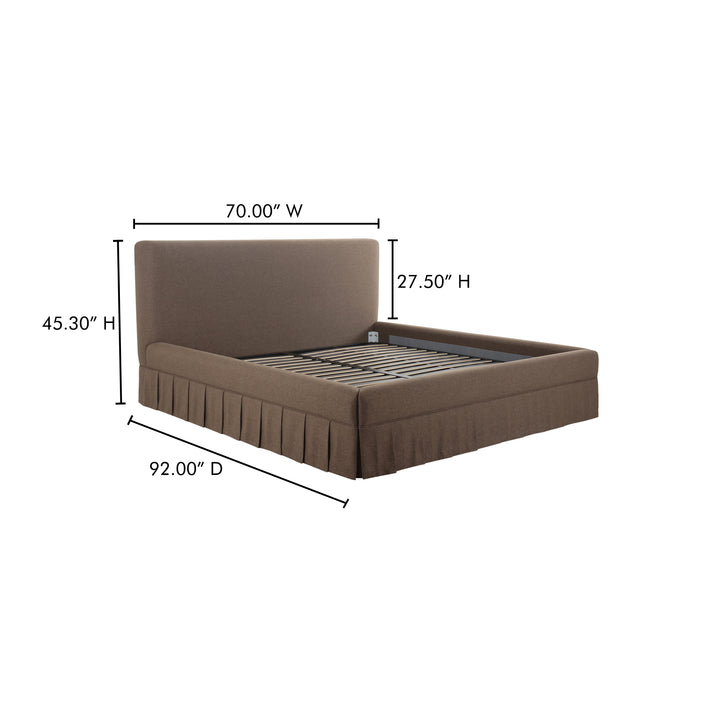 Luxe Vintage-Inspired Queen Bed