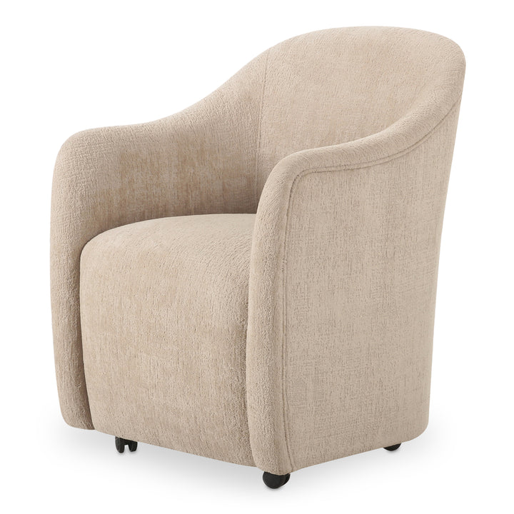 ComfyCurve Rolling-Stationary Dining Chair