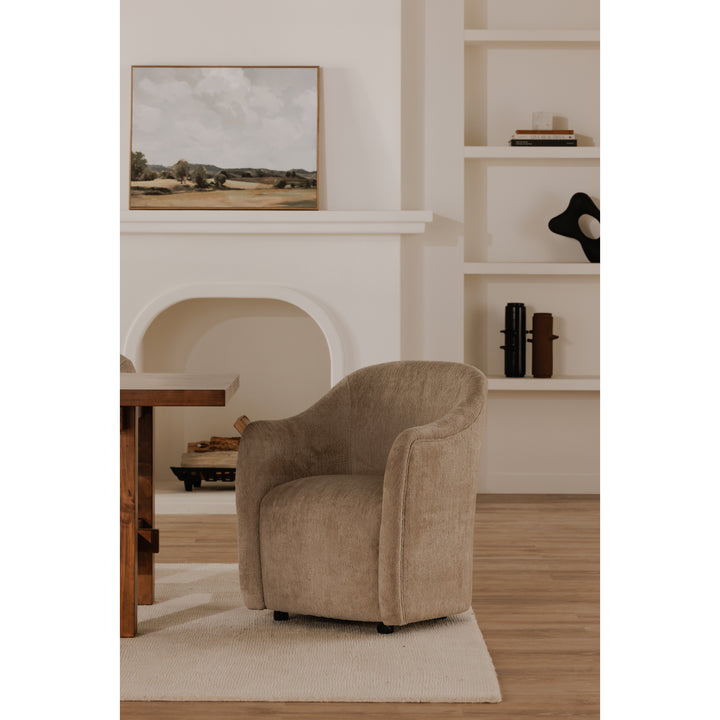 ComfyCurve Rolling-Stationary Dining Chair