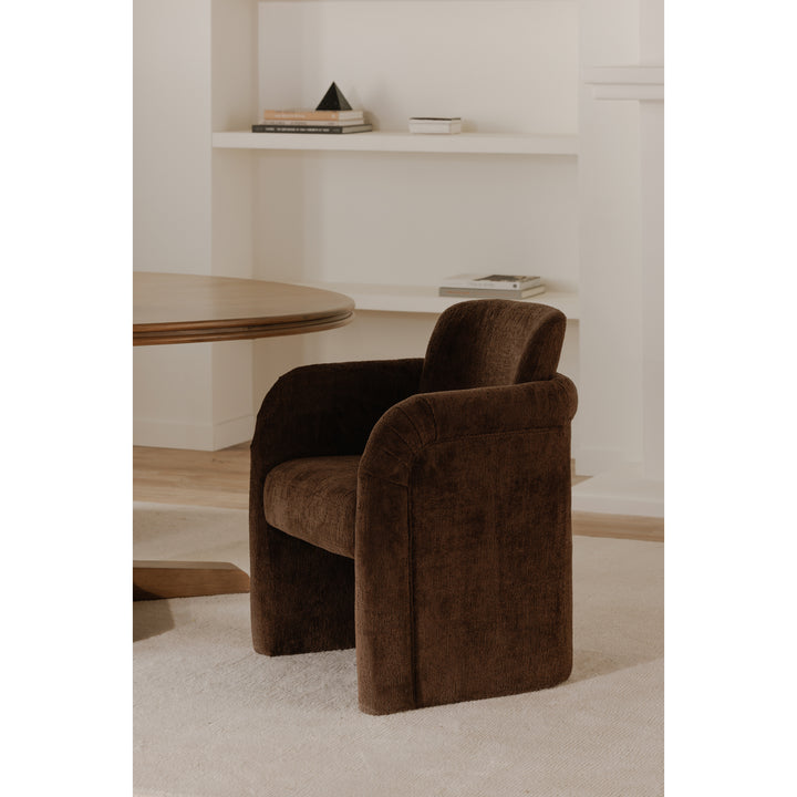 Elegant Swivel Dining Stool with Floating Seat Design