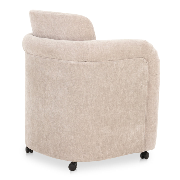 Elegant Swivel Dining Stool with Floating Seat Design