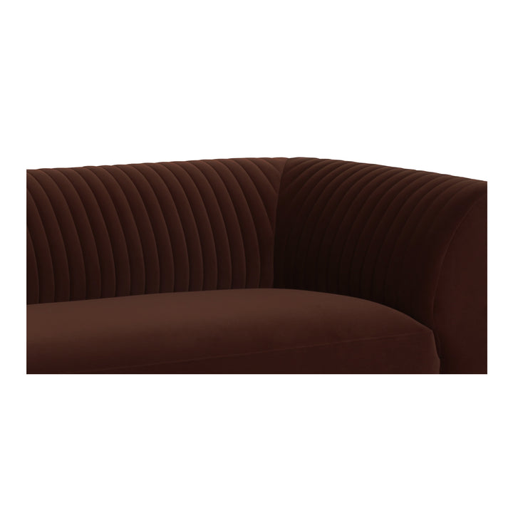 Modern Velvet Channel-Detailed Lounger