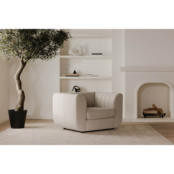 Luxe Curve Lounger: Modern Art Deco Inspired Seating