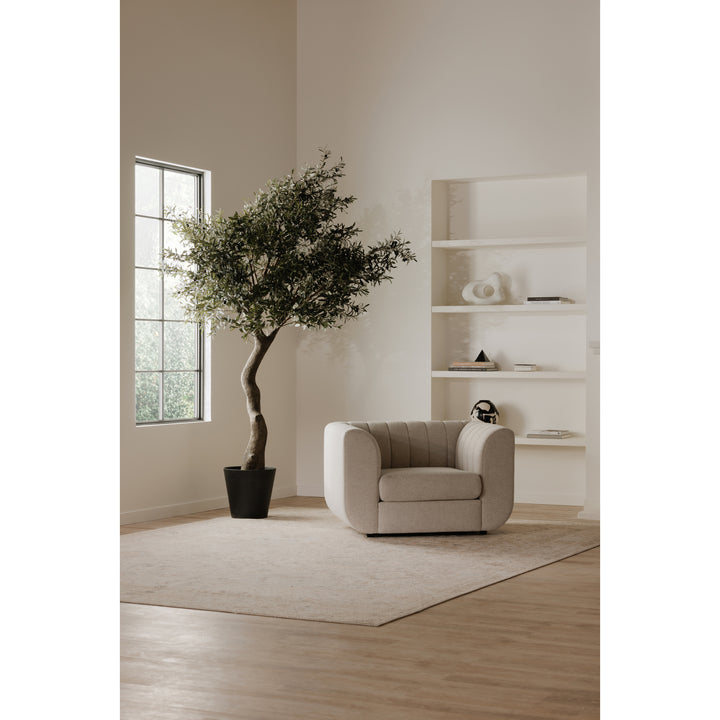 Luxe Curve Lounger: Modern Art Deco Inspired Seating