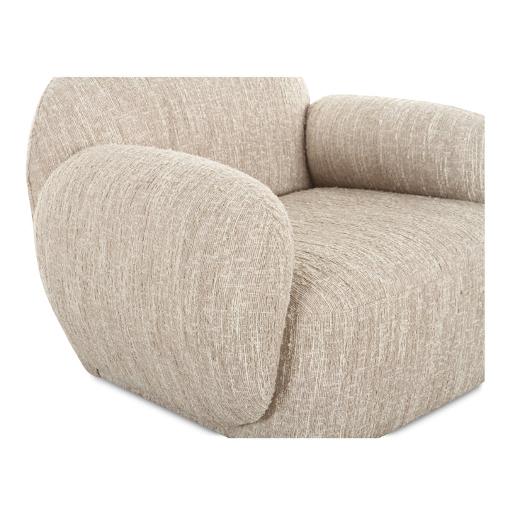 Modern Velvet Curve Lounge Chair