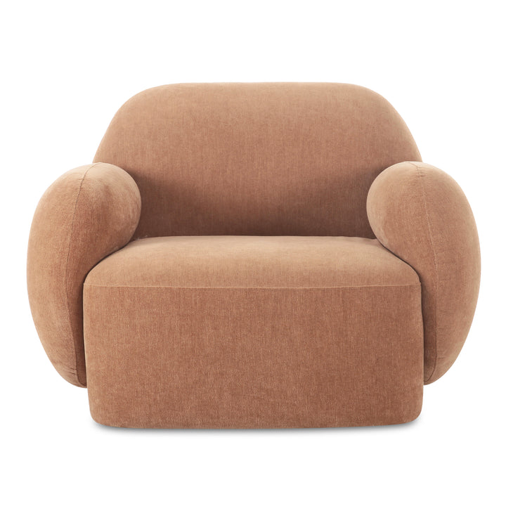 Modern Velvet Curve Lounge Chair
