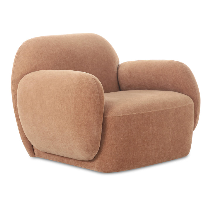 Modern Velvet Curve Lounge Chair