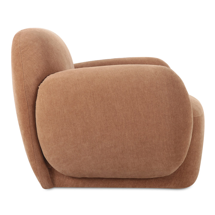 Modern Velvet Curve Lounge Chair