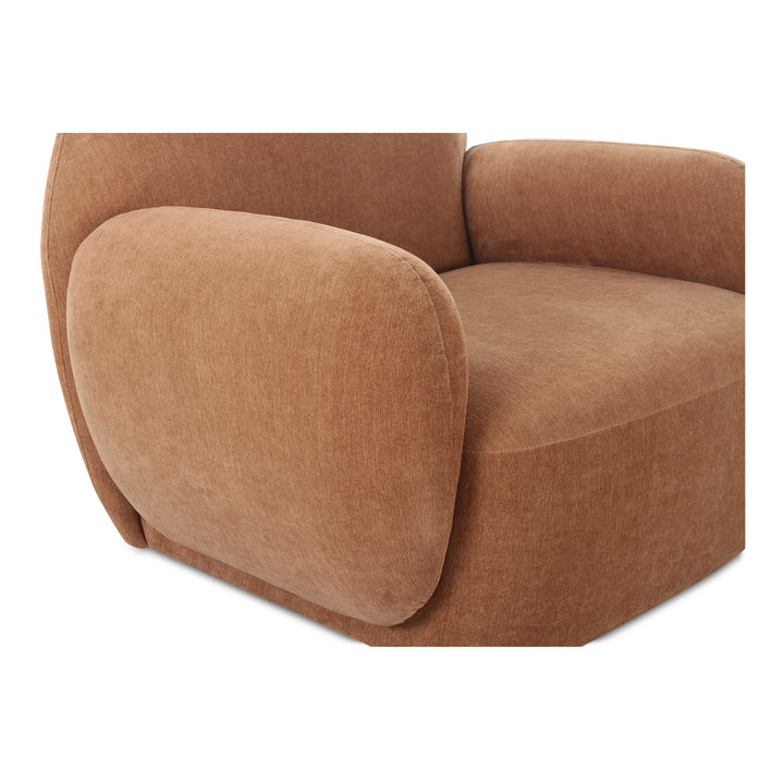 Modern Velvet Curve Lounge Chair