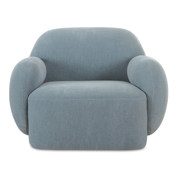 Modern Velvet Curve Lounge Chair