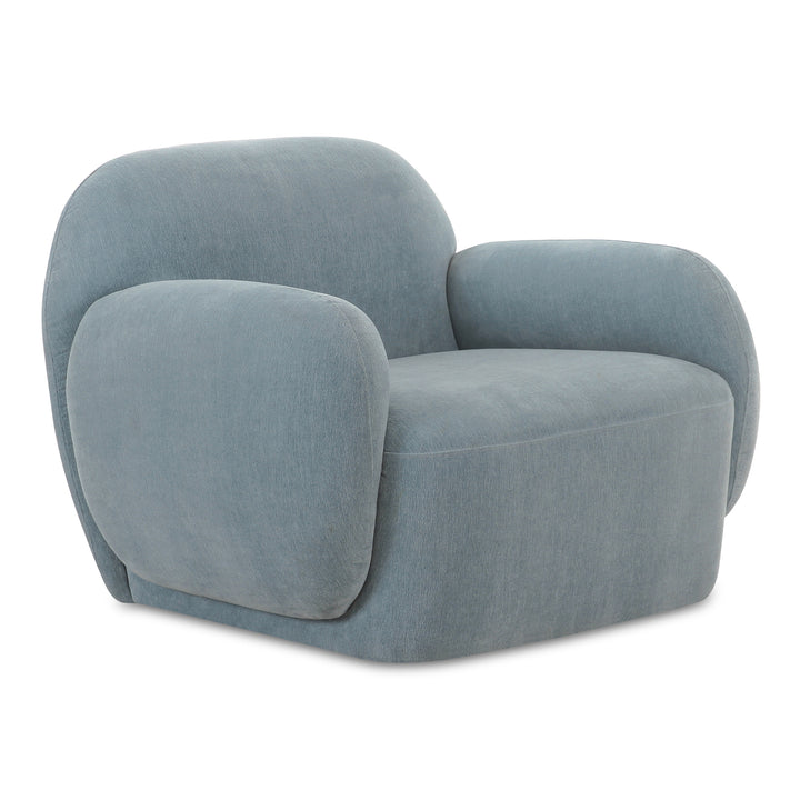 Modern Velvet Curve Lounge Chair
