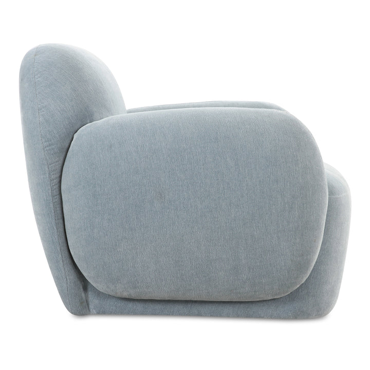 Modern Velvet Curve Lounge Chair