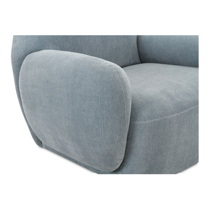 Modern Velvet Curve Lounge Chair