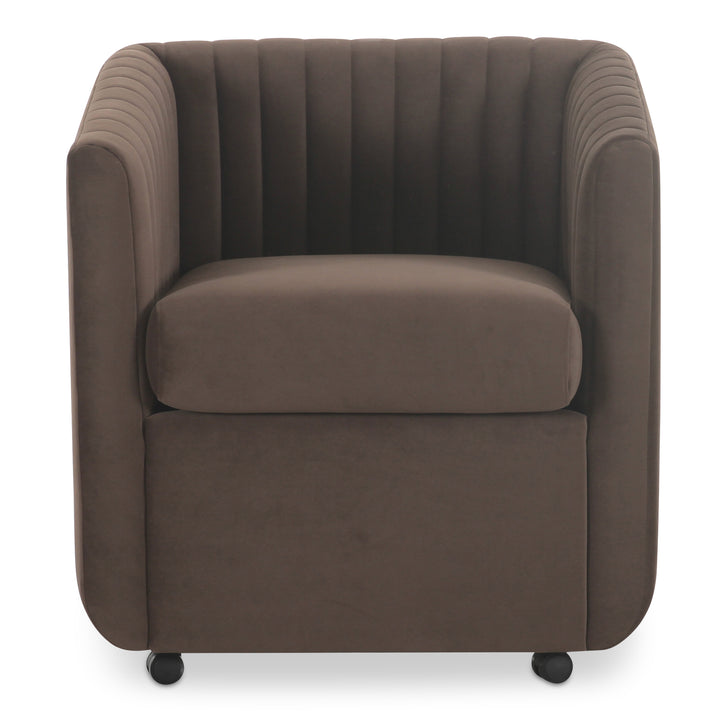 Elegant Velvet Swivel Diner Chair