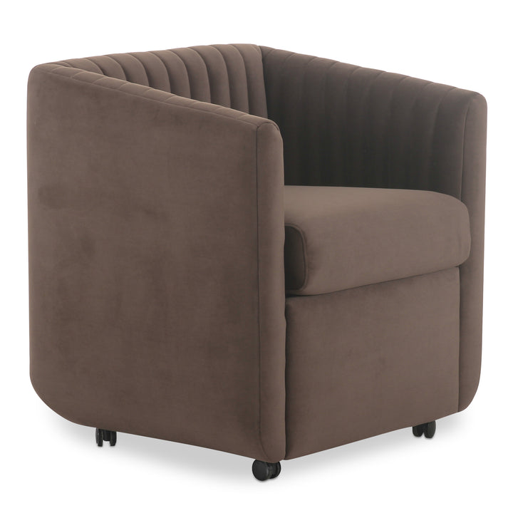 Elegant Velvet Swivel Diner Chair