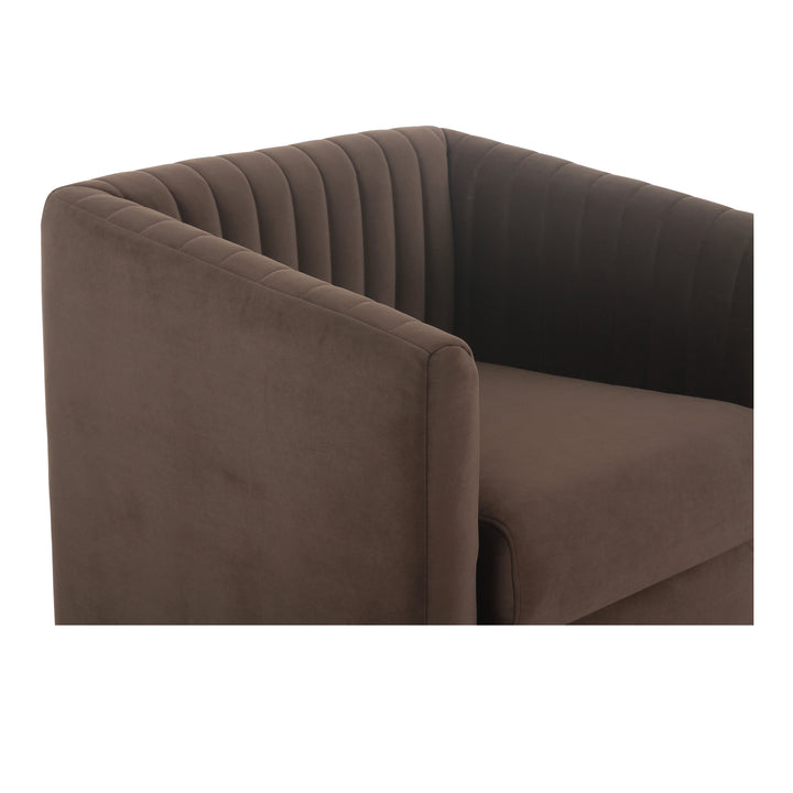 Elegant Velvet Swivel Diner Chair