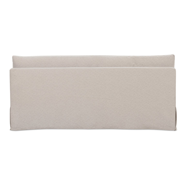 Modular Tidying Bench with Inverted Pleat Slipcover