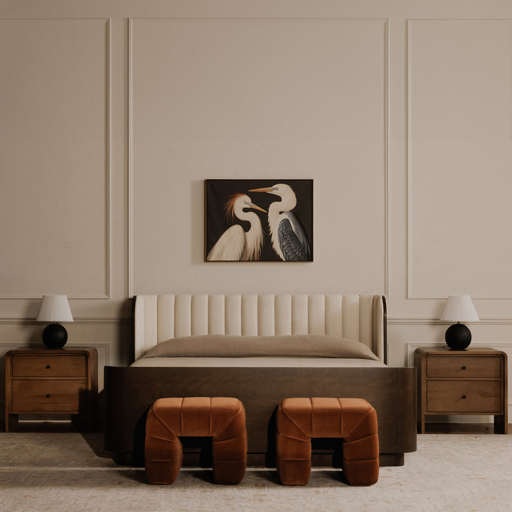 Vintage Velvet Luxury Stool