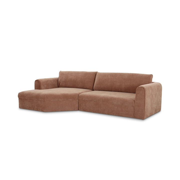 Angled Charm Wide Chaise Sofa