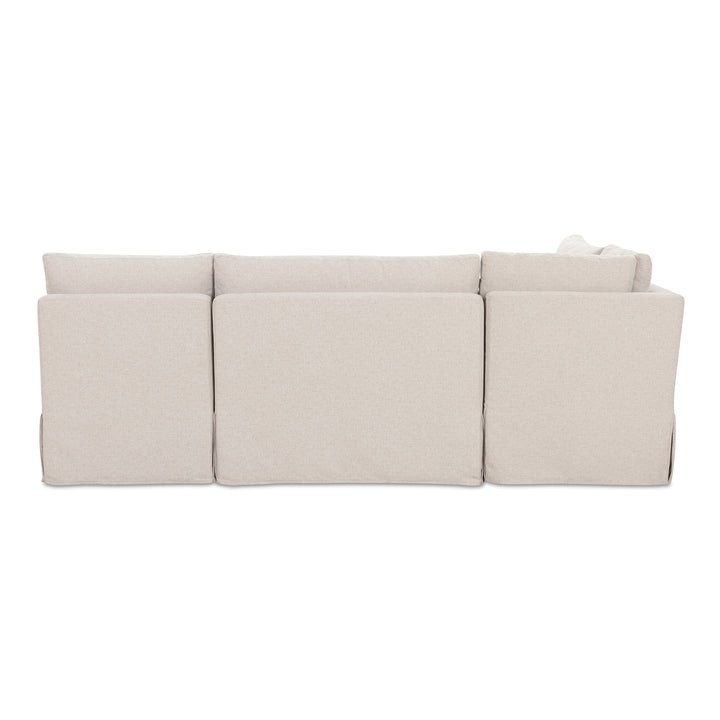 Modern Chic L-Shape Dining Banquette with Washable Slipcover
