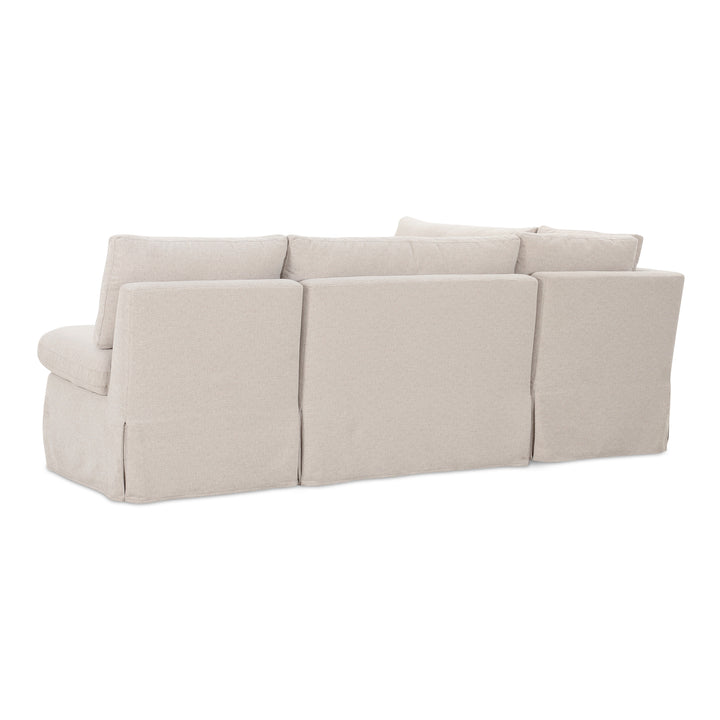 Modern Chic L-Shape Dining Banquette with Washable Slipcover