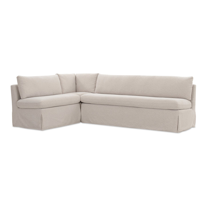 ModuVibe L-Shape Dining Banquette with Washable Slipcover