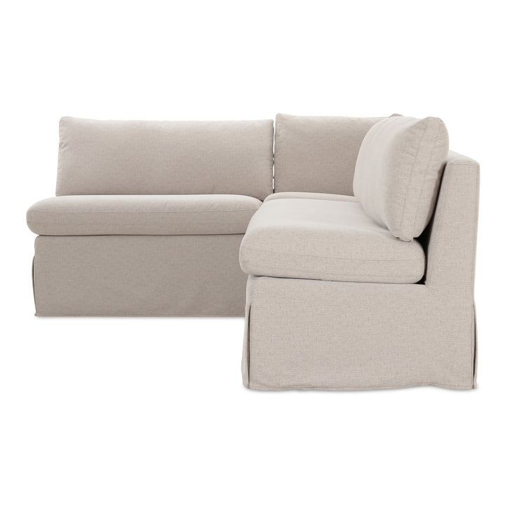 ModuVibe L-Shape Dining Banquette with Washable Slipcover