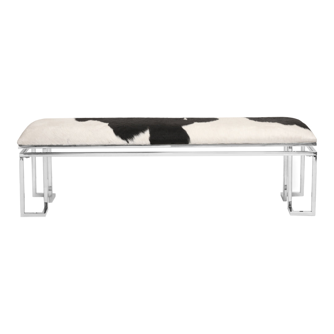 Urban Fusion Cowhide Bench