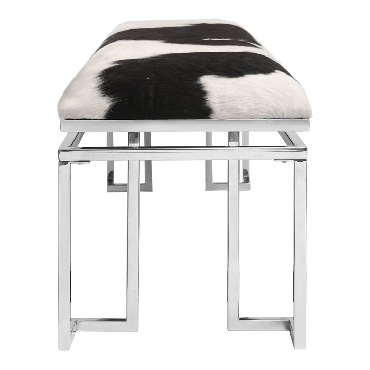 Urban Fusion Cowhide Bench