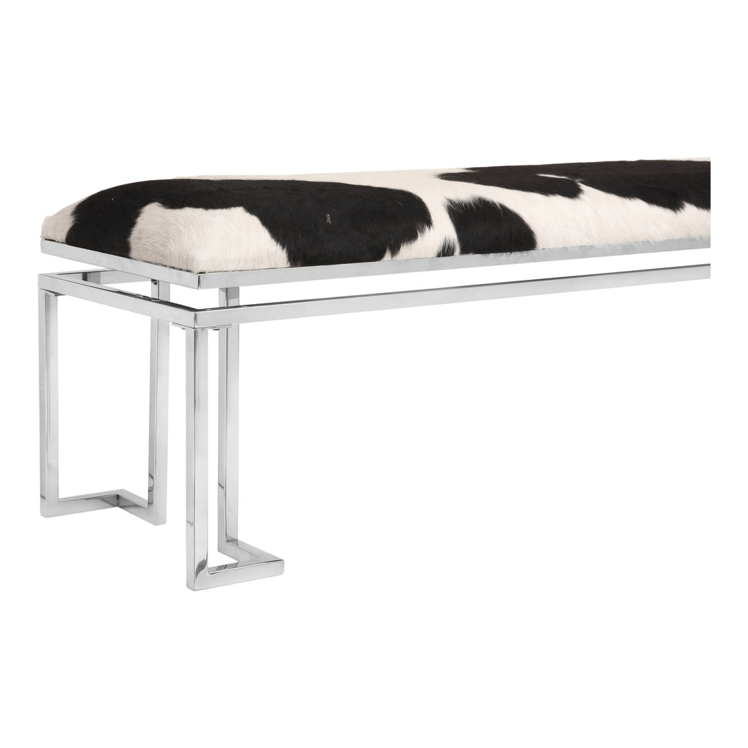 Urban Fusion Cowhide Bench