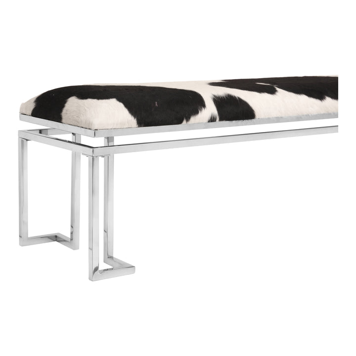 Urban Fusion Cowhide Bench